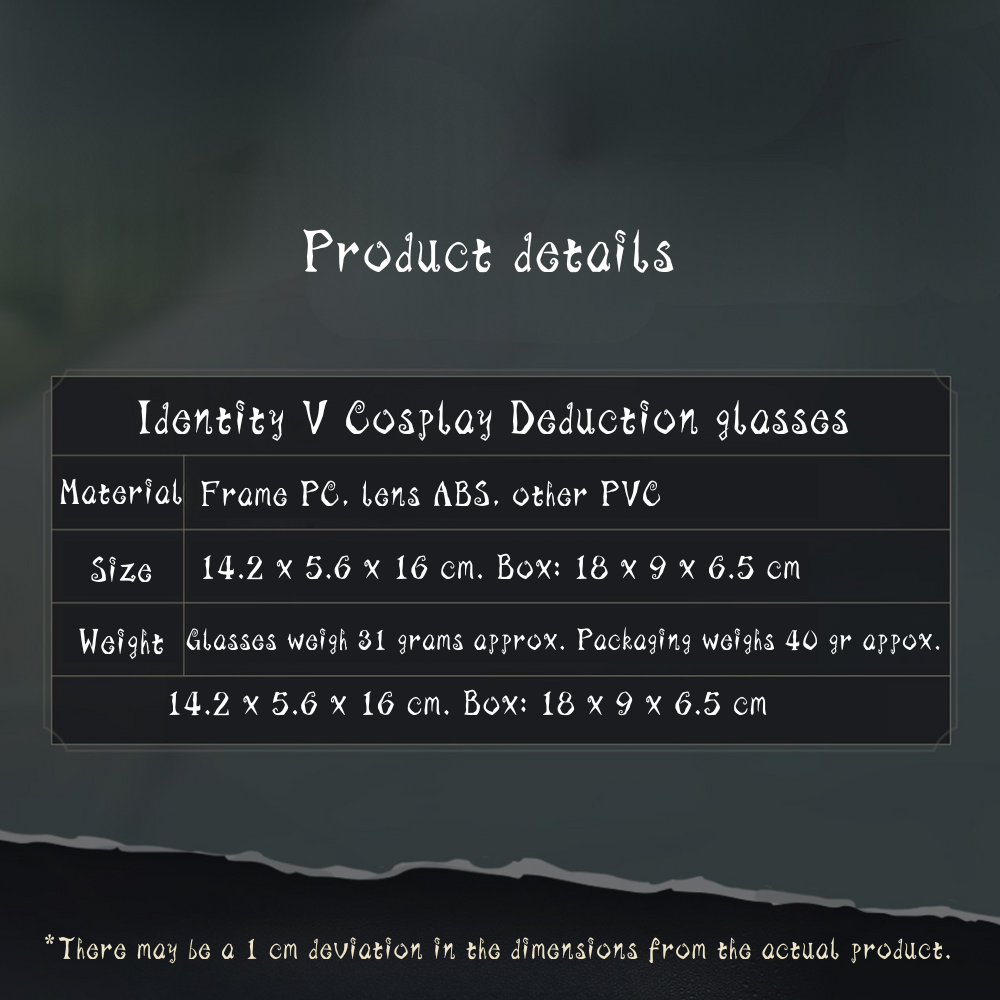 Identity V - Lucky Guy Cosplay Deduction Glasses