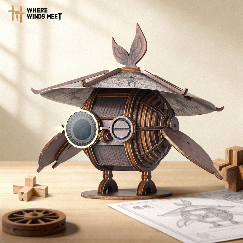 Where Winds Meet - Chirping Wooden Assembly Figurine