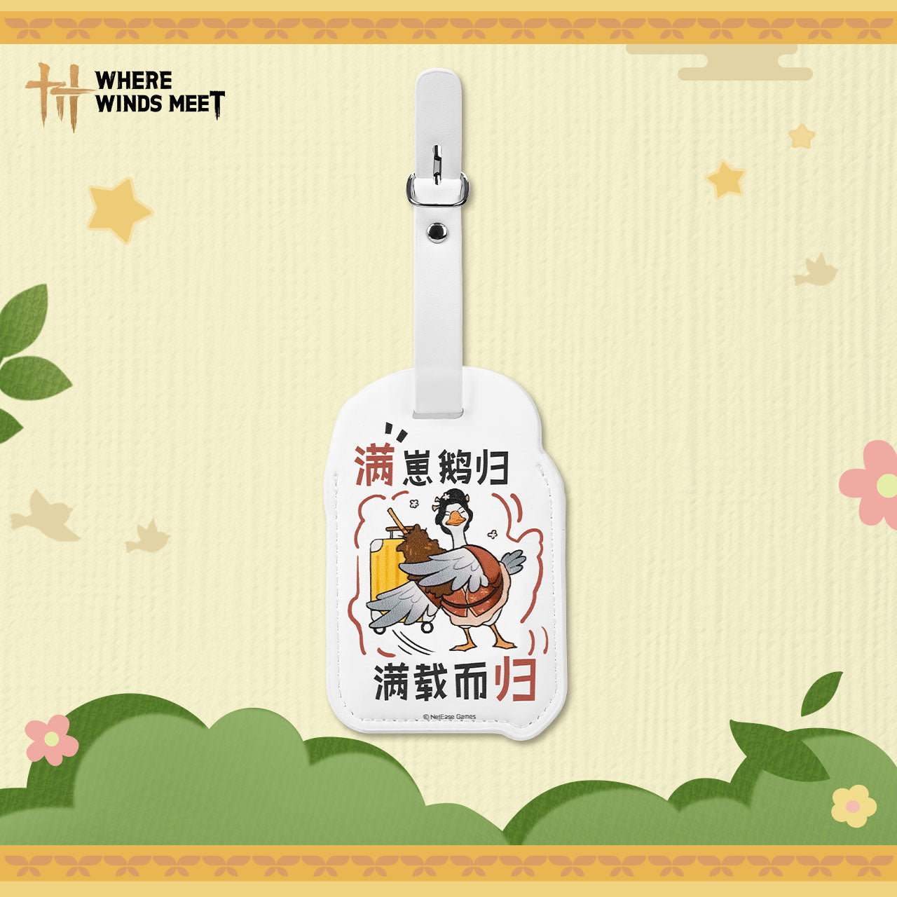 Where Winds Meet - Spring Outing Goose Luggage Tag