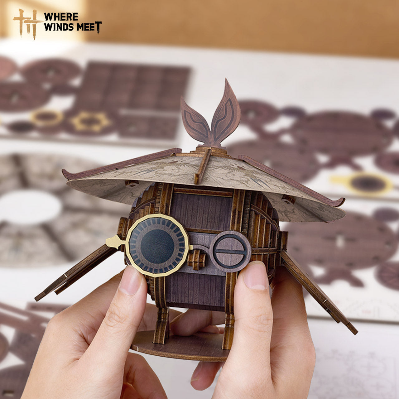 Where Winds Meet - Chirping Wooden Assembly Figurine