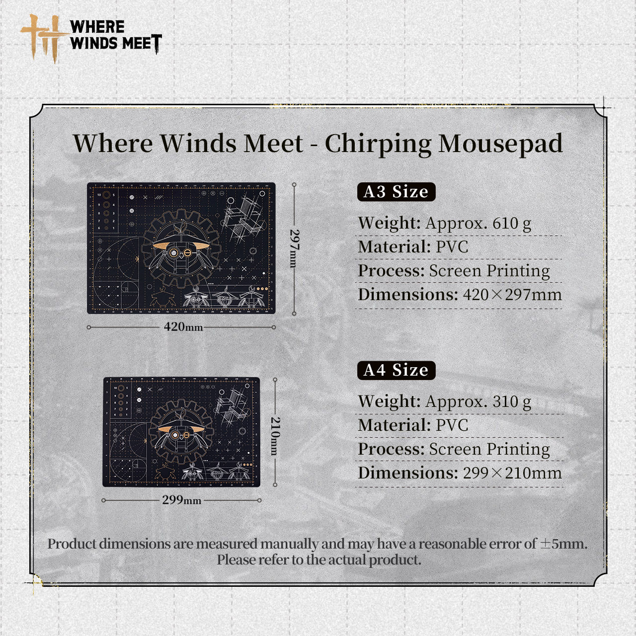 Where Winds Meet - Chirping Mousepad