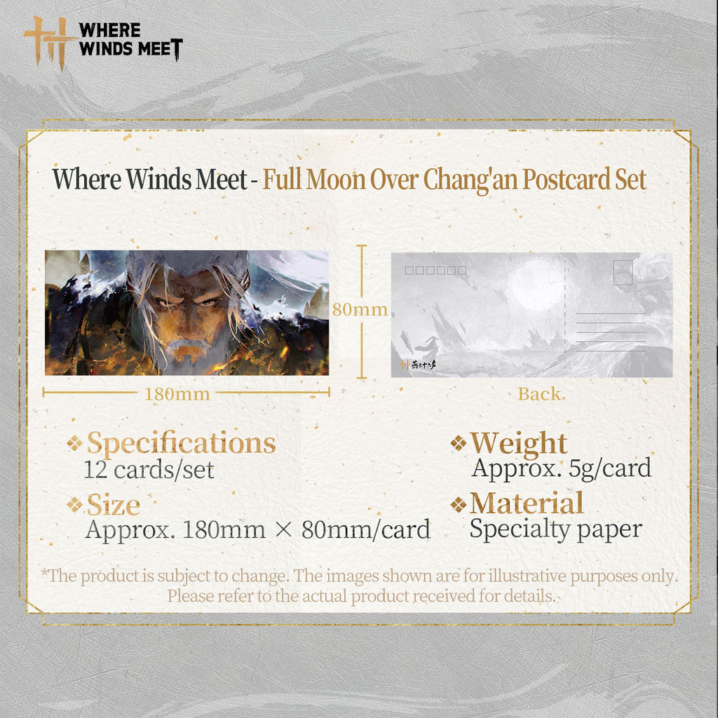 Where Winds Meet - Full Moon Over Chang'an Postcard Set