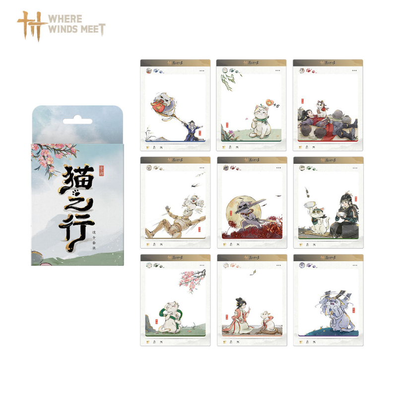 Where Winds Meet - Cat's Journey Transparent Card Set