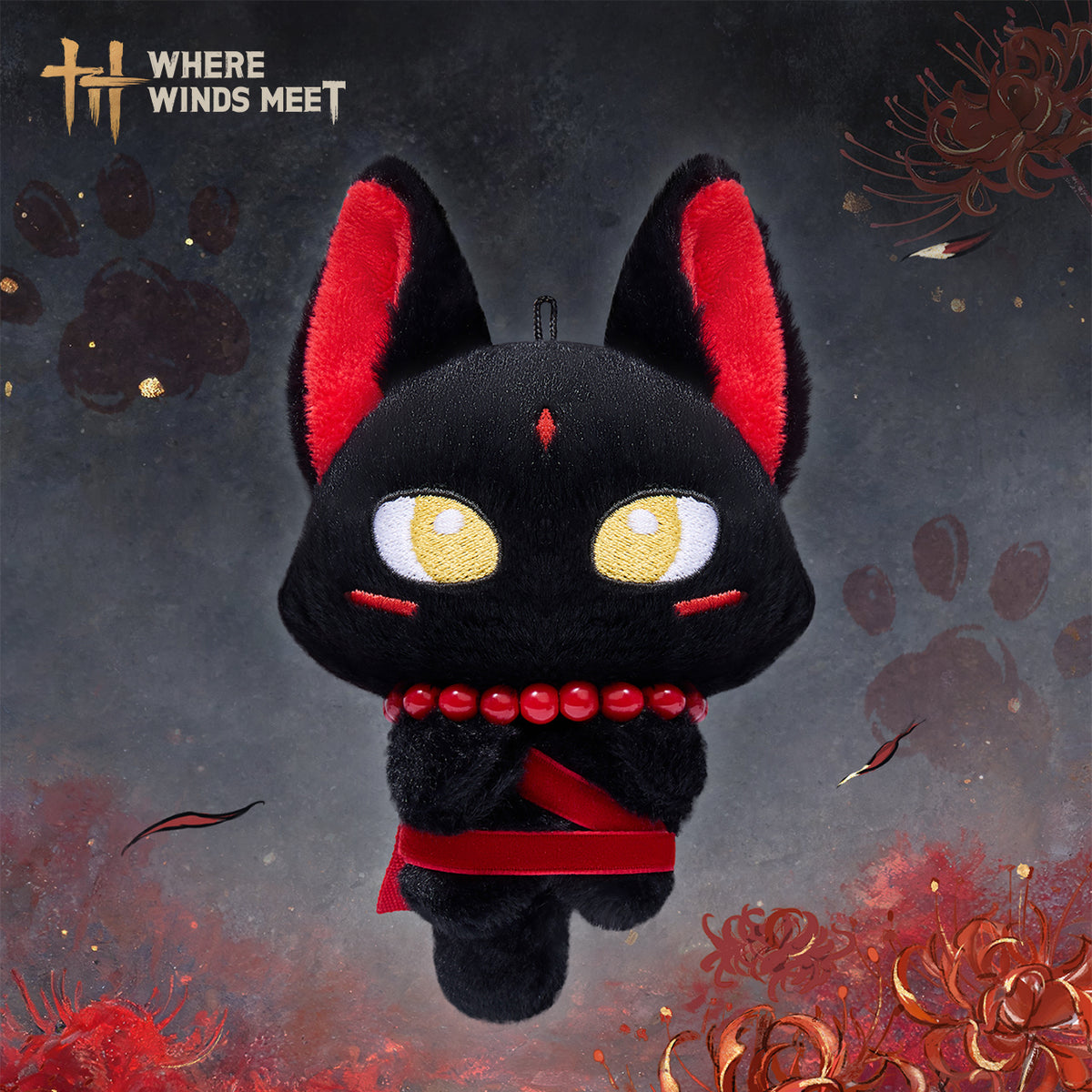 Where Winds Meet - Plush Pendant Midnight Cat
