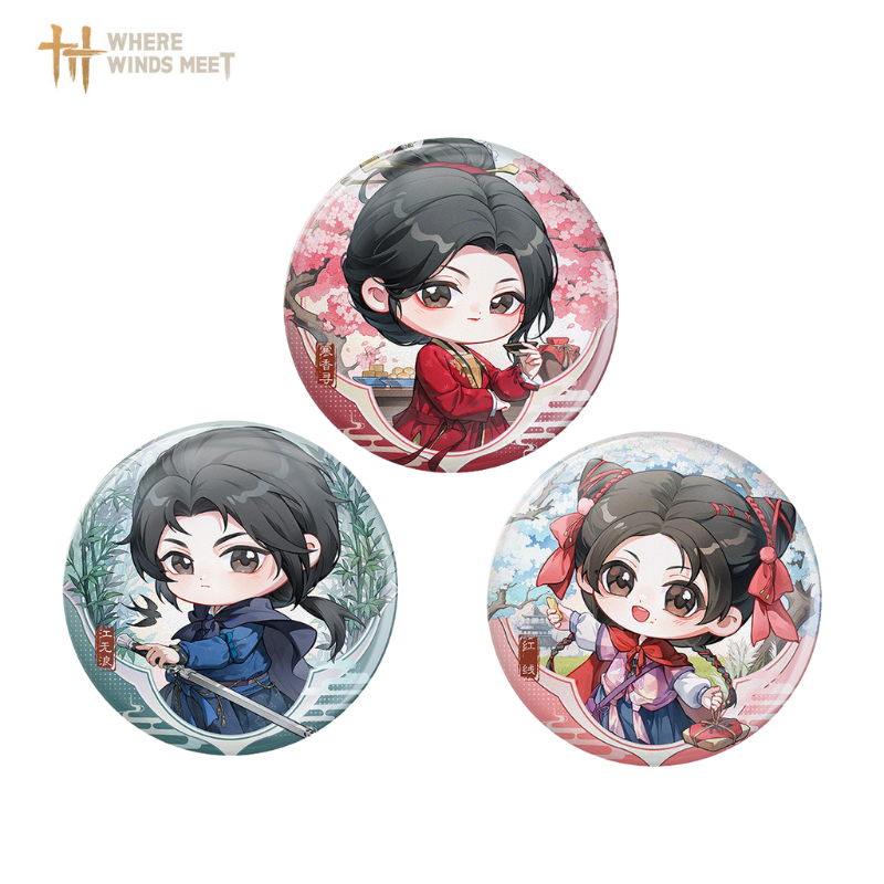 Where Winds Meet - Chibi Character Series Badges