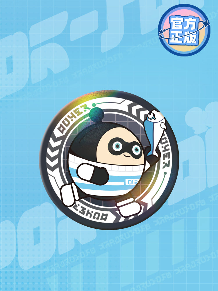 eggy party badge rocky merch