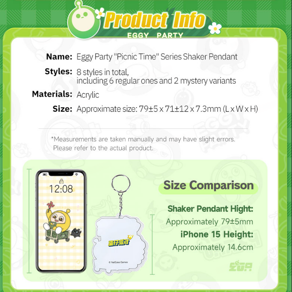 Eggy Party - Picnic Time Series Pendant Accessory Blind Box