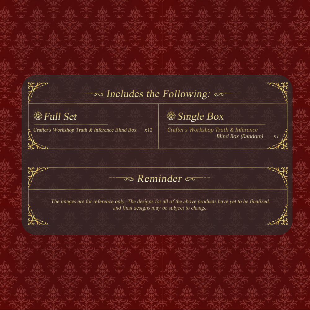 Identity V - Crafter's Workshop Truth & Inference Series Blind Box