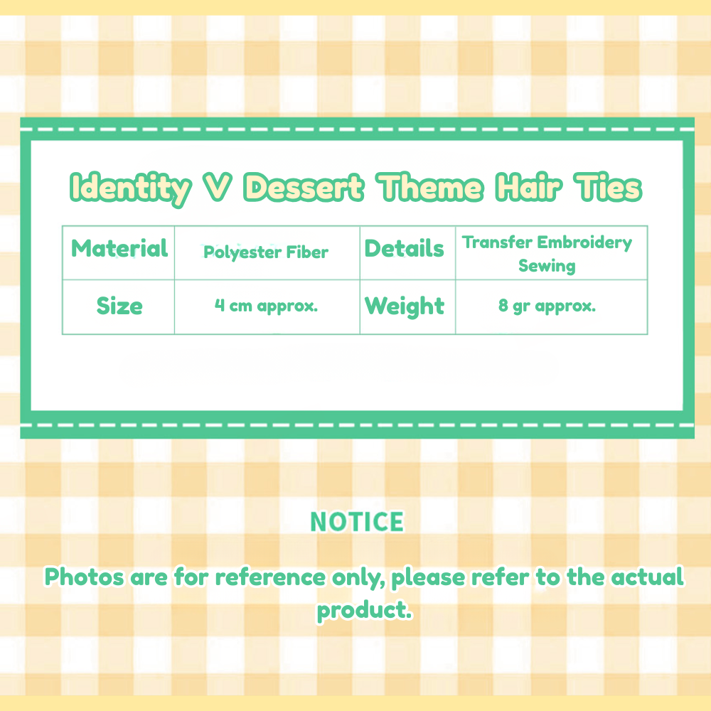 Identity V - Dessert Theme Plush Hair Ties
