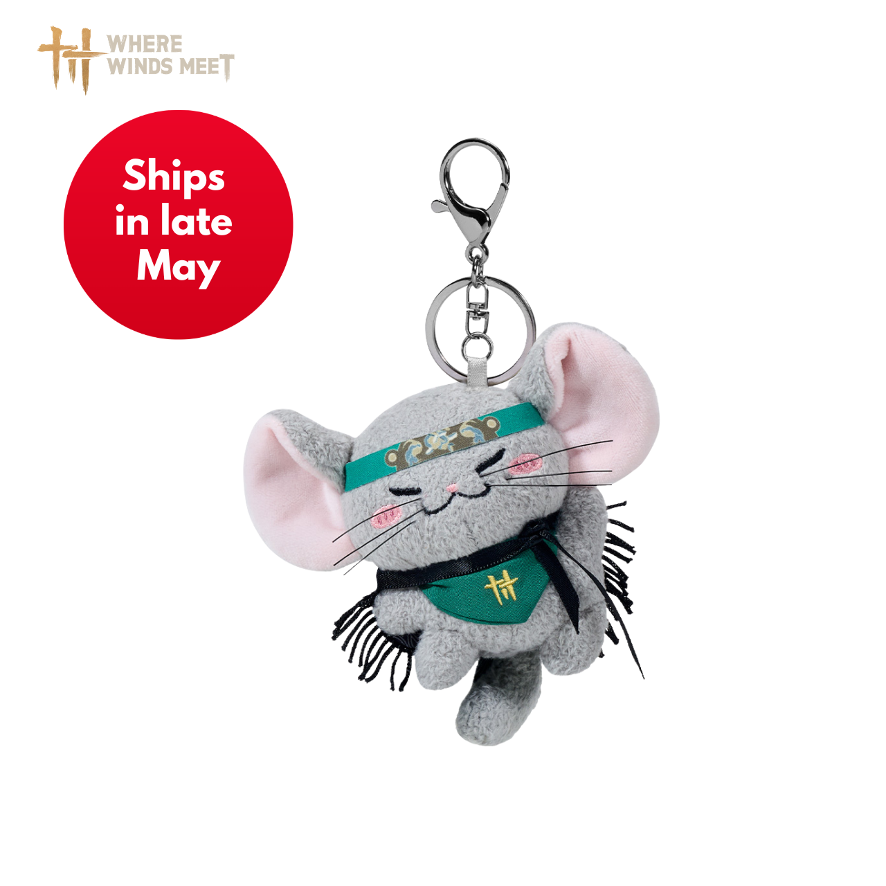 PRE-ORDER Where Winds Meet - Nine Mortal Ways Mousey Plush Charm (Ships in Late May)