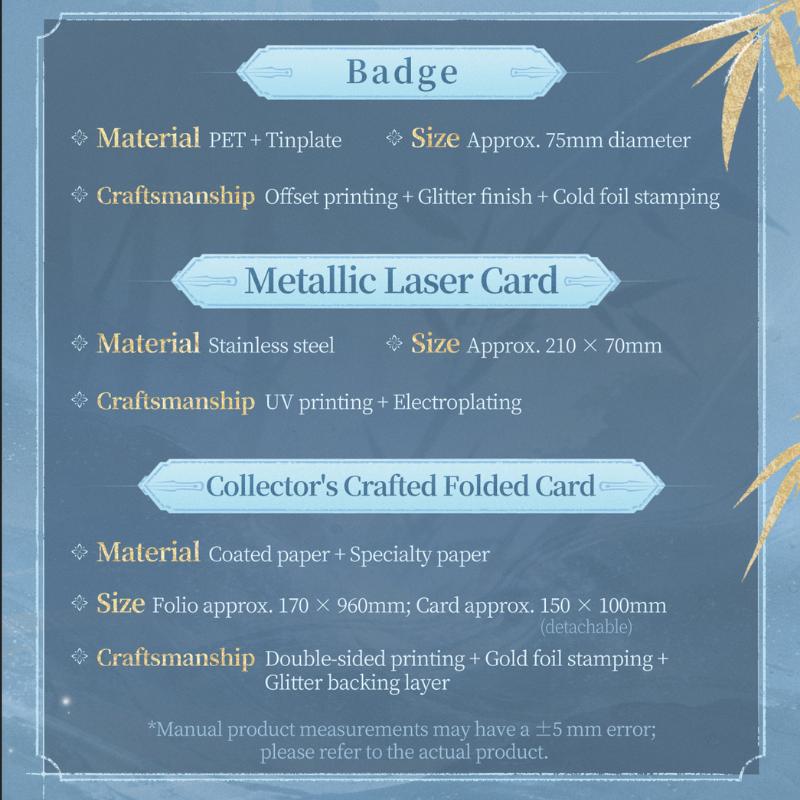 Where Winds Meet - Shadows in Bloom Series Collector´s Crafted Folded Card