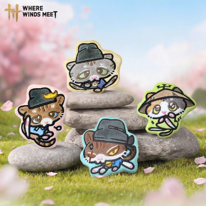 Where Winds Meet - Cat Plush Fridge Magnet/Pendant