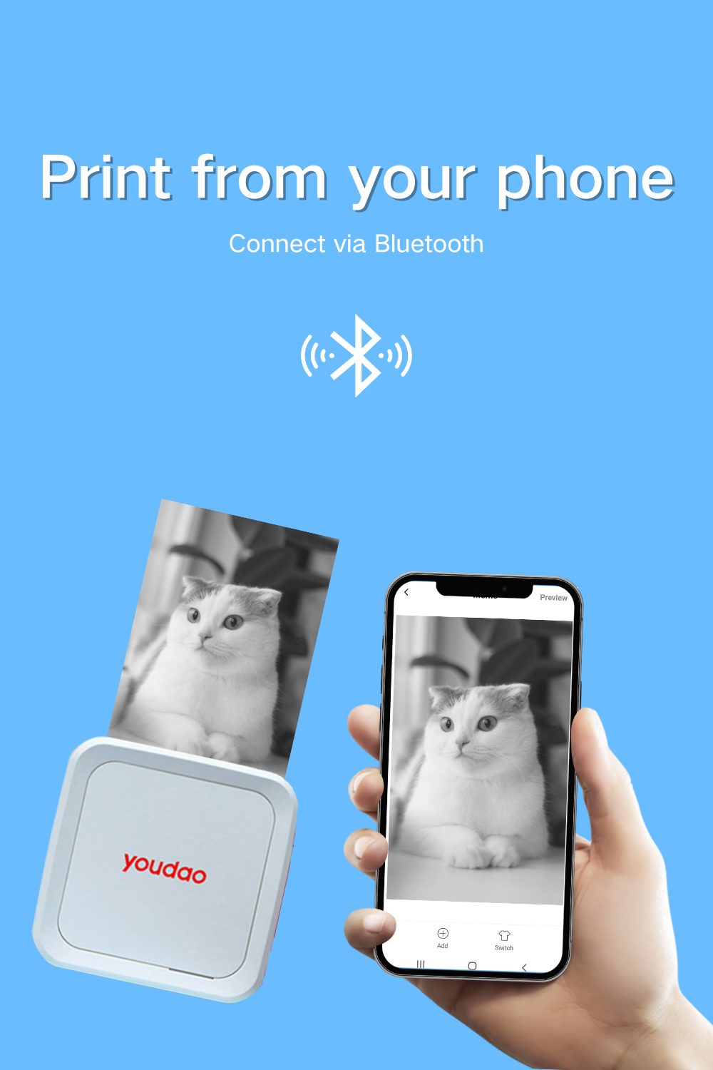 Youdao Pocket Printer with Thermal Paper