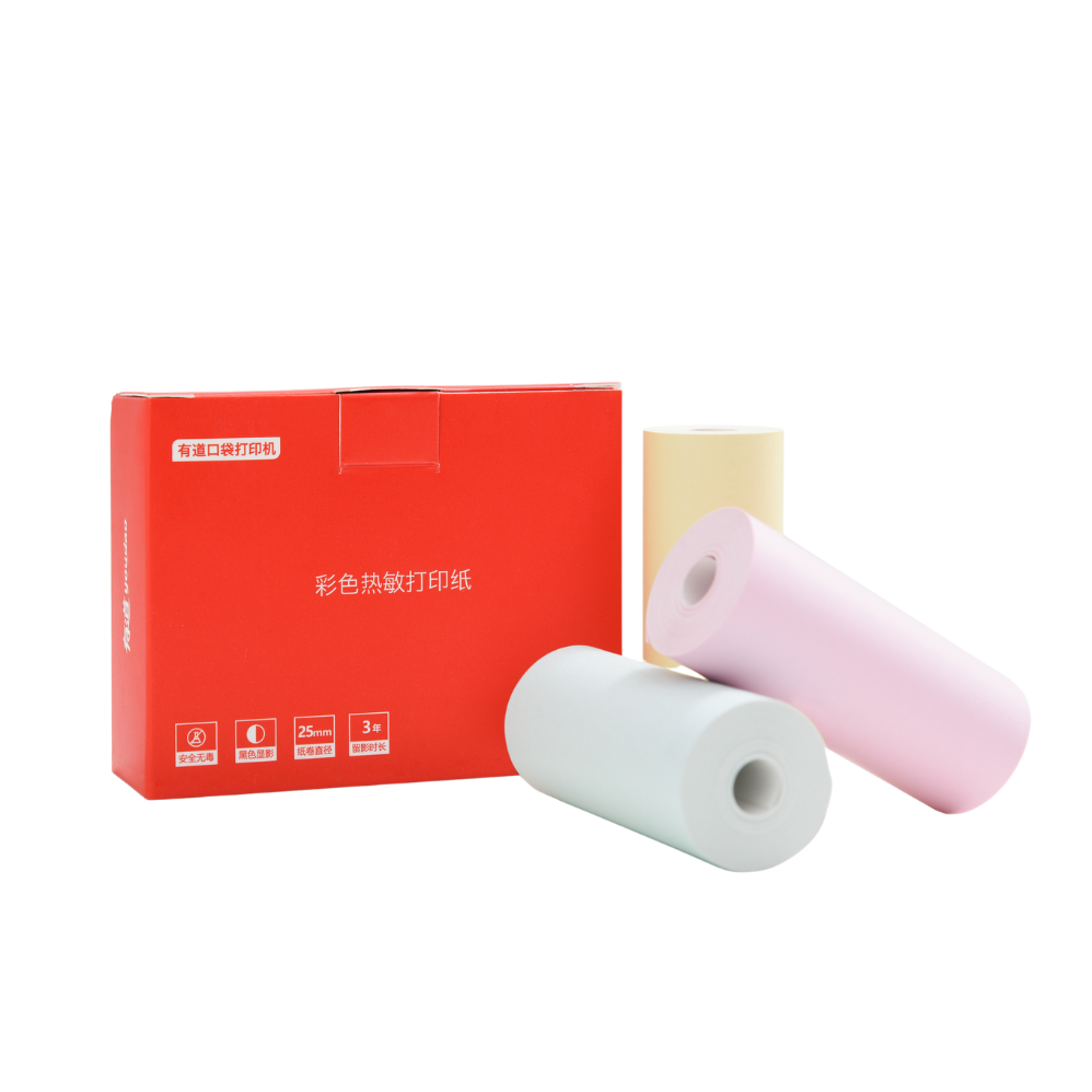 Youdao Pocket Printer Color Thermal Paper 1 box 3 rolls